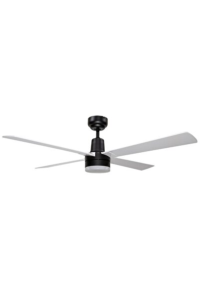 Alsanfan Pilot Siyah Motorlu Beyaz Kanatlı Uzaktan Kumandalı Tavan Vantilatörü