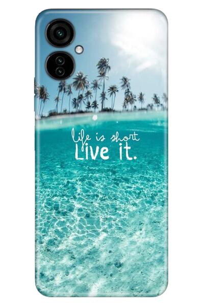 TECNO Camon 19 Neo Case 0.4mm Silicone Patterned Life Is Short
