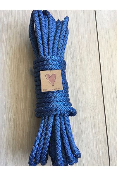 Makromİps Σχοινί Macrame (10 μέτρα) 6-6,5mm Πολυεστέρας Polybambu Supla Basket Swing Runner Hobby Rope