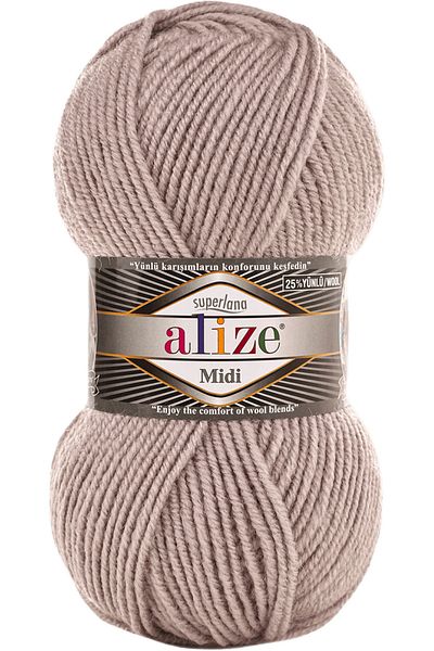 Alize Superlana Midi Χέρι Πλεκτό Νήμα Μαλλί Χρώμα Κωδικός:652-smoke