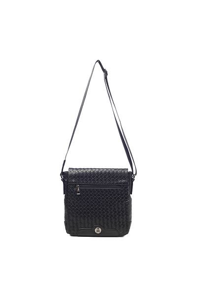 TH Ανδρική τσάντα Messenger Th-ys99-1593 Μαύρη Διχτυωτή