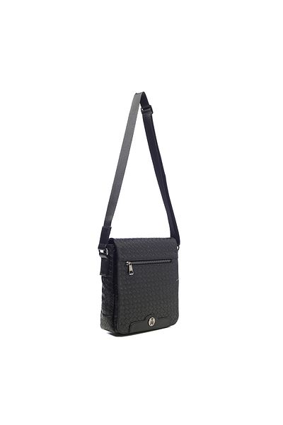 TH Ανδρική τσάντα Messenger Th-ys99-1593 Μαύρη Διχτυωτή