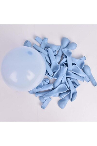BEST PARTİ DOĞUM GÜNÜ PARTİ SÜSLERİ Balloon Mini Macaron Blue 6 Inch 50 Pieces