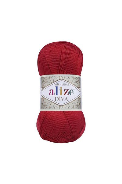 Alize Diva Red Hand Knitting Thread