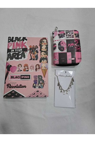 GC GÖKHAN CLUB Blackpink Notebook Wallet Necklace