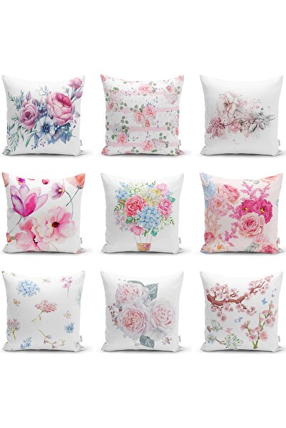 Realhomes Çift Taraflı Özel Tasarım Çiçek Desenli Dijital Baskılı Raşel Örme ...