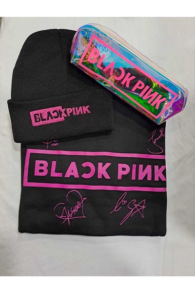 GC GÖKHAN CLUB Несесер за молив с шапка и суичър Blackpink