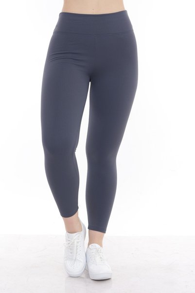 POLYMOOD Flat Belted Woolen Raised Ribbed Tights