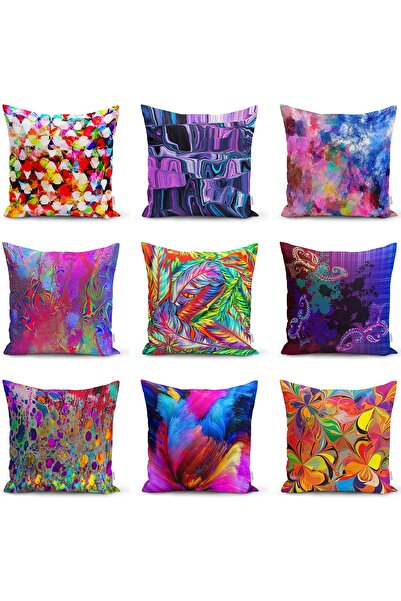 Realhomes Double Sided Modern Art Design Digital Printed Raschel Knitted Pill...