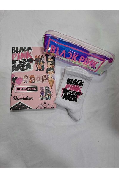 GC GÖKHAN CLUB Șosete cu suport pentru stilou transparent Blackpink Notebook
