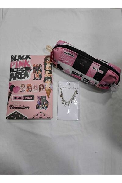 GC GÖKHAN CLUB Colier cu suport pentru pix pentru caiet Blackpink