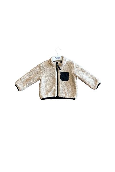 Verscon Children's Plush Zippered Cardigan with Combed Cotton Lining
