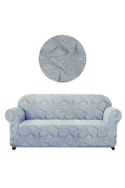 elgeyar Flexible Jacquard 3 Seater Sofa - Coffee Patterned, Skirtless