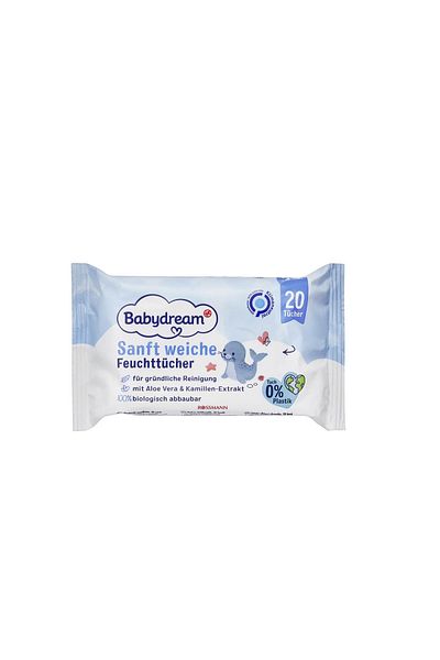 BABYDREAM مناديل مبللة 20 قطعة