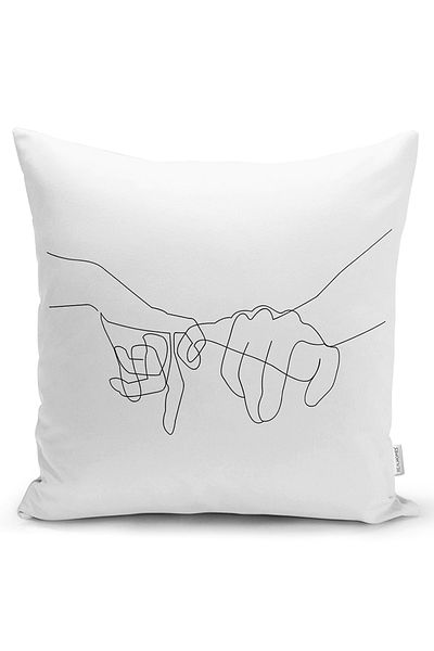 Realhomes Double Sided Human Hand Figured Special Design Digital Printed Modern Raschel Knitted Pillow Throw Pillow Cover