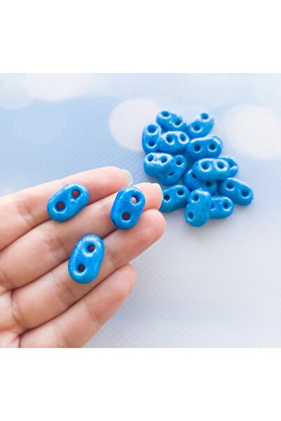 Bonanka خرز آشوري صناعة يدوية - 2 خرزة آشورية ذات عيون 1.5 - 2.0 سم (5 قطع)