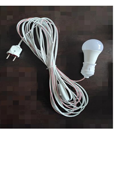 CNR Seyyar Ampul 20 Metre Kablo+anahtarlı Tak Çalıştır Paket Sistem