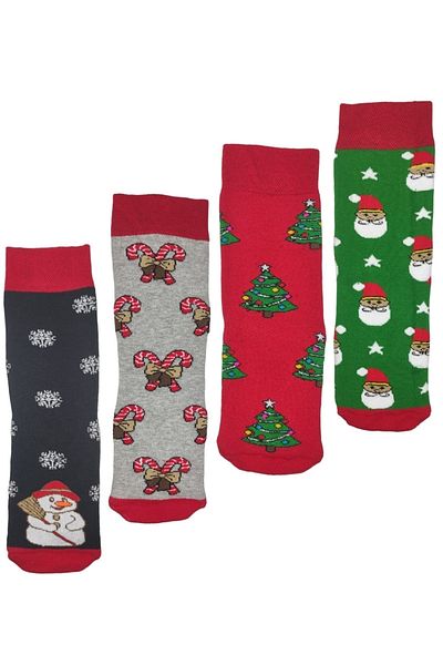 marufshop Комплект от четири парфюмирани кърпи с коледна тематика