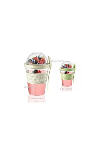 Bestofhome 2 Pieces Yogurt Container with Crotch 600 ml