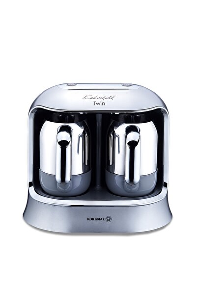 KORKMAZ Türk Kahvesi Makinesi Kahvekolik Twin Kahve Makinesi Inox/krom - A861-06 770Yseri