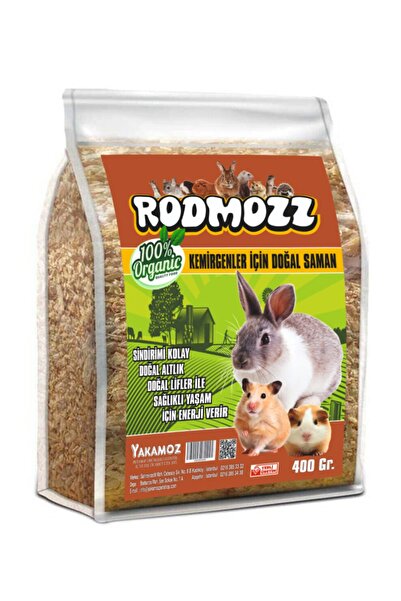 RodMozz Kemirgen İçin Doğal Altlık Saman 400 Gr Kilitli Paket