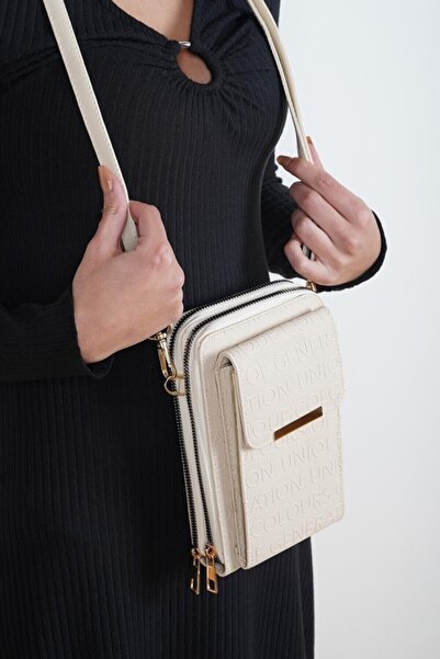 Modstore Geantă portofel de damă cu curele încrucișate cu compartiment pentru...