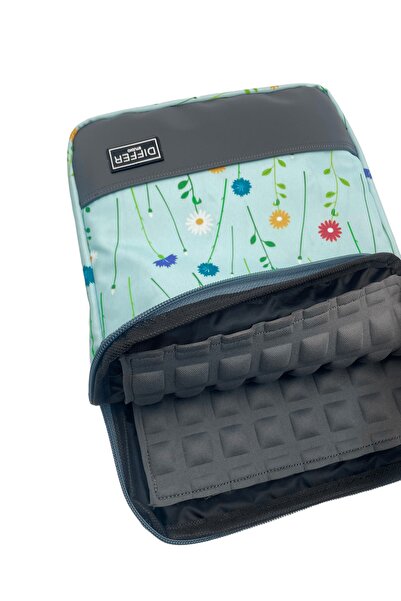 Differ Studio حقيبة كمبيوتر محمول/ماك بوك/حقيبة كمبيوتر محمول مقاومة للماء باللون الأزرق الفاتح مقاس 13-14 بوصة