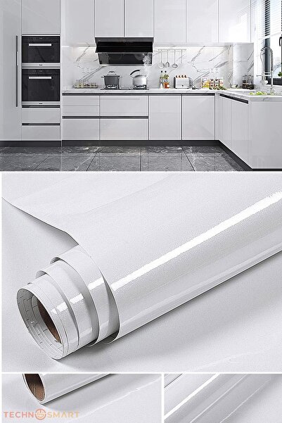 TechnoSmart Beyaz Renk 60x300cm Kendinden Yapışkanlı Kaplama