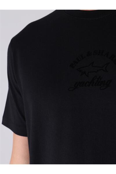 PAUL&SHARK Ανδρικό πλεκτό μπλουζάκι C.w. Βαμβάκι