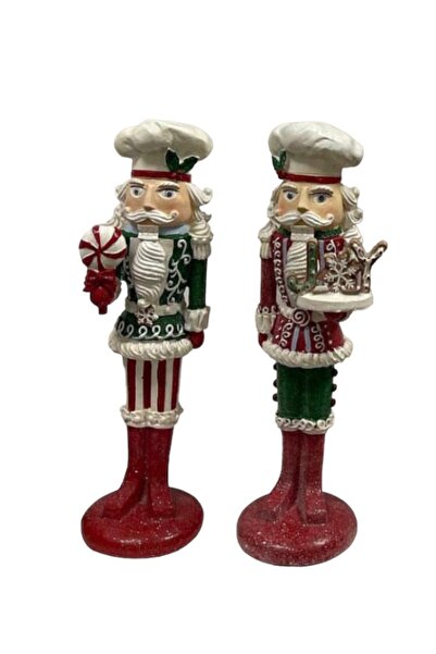 Sister Home Design Sunum Yapan Nutcracker, Kurşun Asker, Fındıkkıran 2'li Set