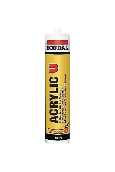 Soudal Silikonize Akrilik Mastik 450 gr Beyaz