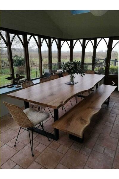 AHSAPEREST Yemek/toplantı/bar Masası 8-10 Kişilik