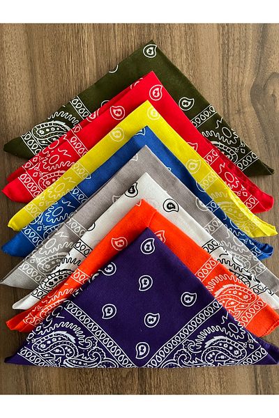 Gülerbandana by yunus güler مجموعة باندانا بنمط عرقي مكونة من 8 قطع