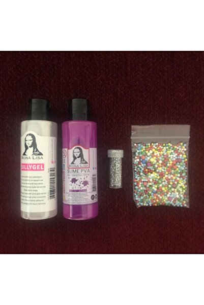 Esmay مجموعة صناعة السلايم مع هايلايتر (نيون) أرجواني