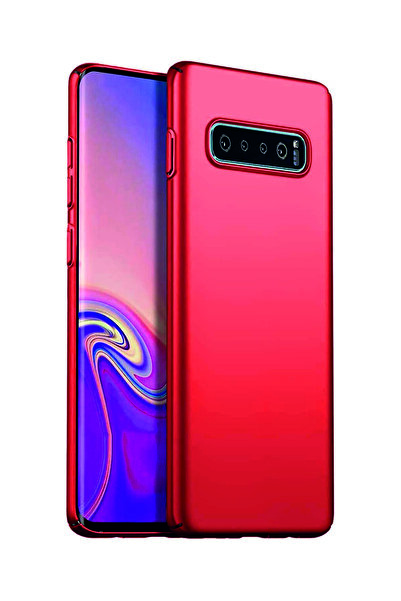 ZM STORE Samsung Galaxy S10e Kılıf Premier Kırmızı Silikon Kapak