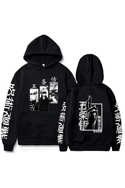 GALASHOP Yeni Japonya Anime Jujutsu Kaisen Gojo Satoru Baskılı Hoodie