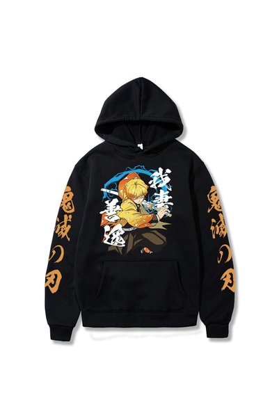 GALASHOP Agatsuma Zenitsu Anime Iblis Avcısı Hoodie