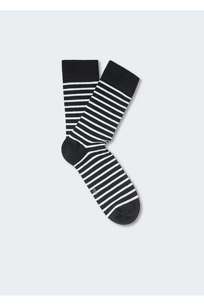 MANGO Man Gestreifte Baumwollsocken