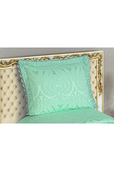 Finezza Tulip Polyester Cotton Chenille Mint Bedspread 2 Pieces for Single - 631