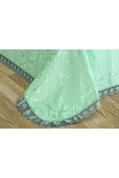Finezza Tulip Polyester Cotton Chenille Mint Bedspread 2 Pieces for Single - 631