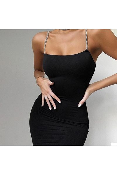 Secret Passion Lingerie Rochie mini din satin cu bretele accesorii din piatră Rochie de seară din satin și rochie de absolvire 582127 693