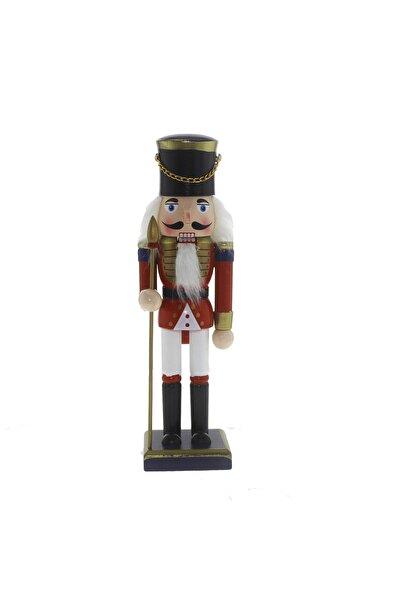 mutlu adım 25cm Kurşun Asker Ahşap Yılbaşı Dekoru Mod.5