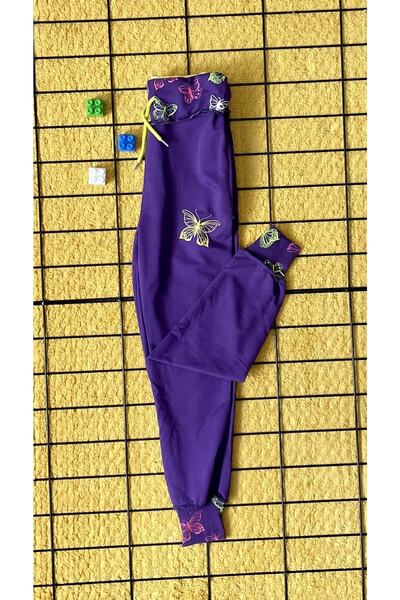 DG AURA 2 Iplik Eşofman Pamuklu Baskılı Kelebek Baskılı