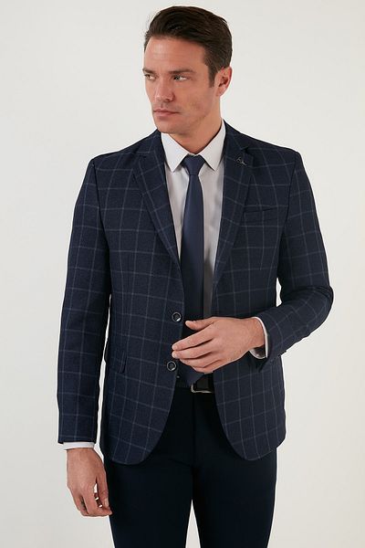 Buratti Ανδρικό μπουφάν Regular Fit 6 Drop Double Slit Blazer Jacket 216vasconew