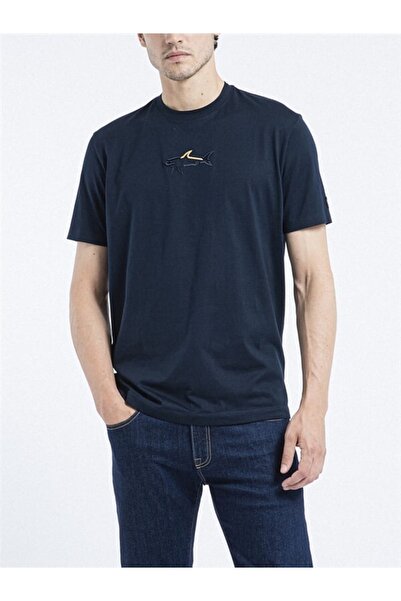 PAUL&SHARK Ανδρικό πλεκτό μπλουζάκι C.w. Βαμβάκι