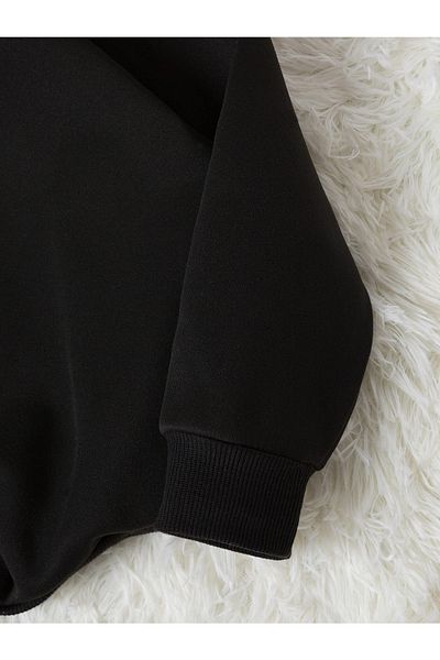 LePold Rundhals-Sweatshirt mit Aufdruck „Positive Text“ für Mädchen/Jungen