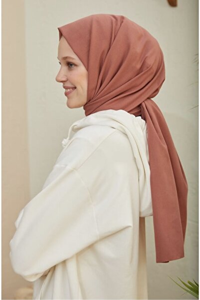 Mides scarf Hijab Cotton Crash Jazz Shawl Model-Red Brown