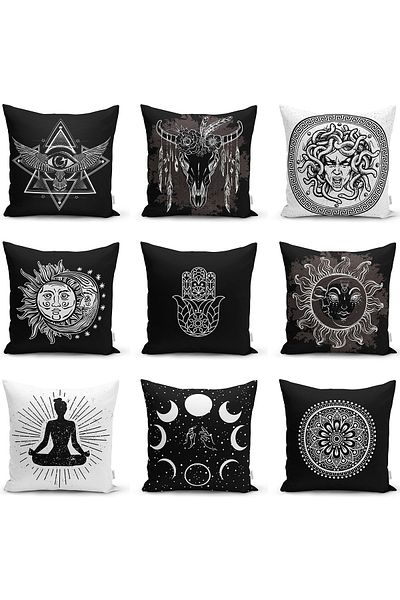 Realhomes Yoga Meditation Printed Special Design - Διακοσμητικό κάλυμμα μαξιλαριού Raschel διπλής όψης