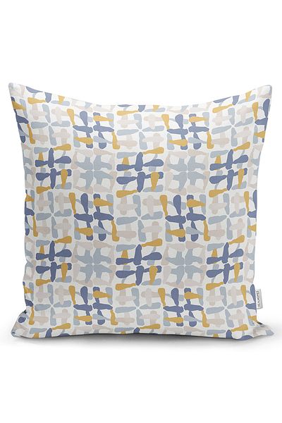 Realhomes Husă de pernă tricotată Raschel, cu două fețe, desen geometric, design special colorat