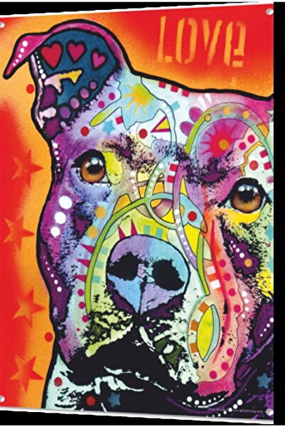 Hayat Poster Poster retro din lemn Love Popart Dog